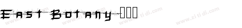 East Botany字体转换